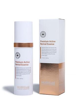 Міорелаксуюча та антивікова сироватка з ліфтинг-ефектом premium active revival essence, 50ml артикул: hubislab