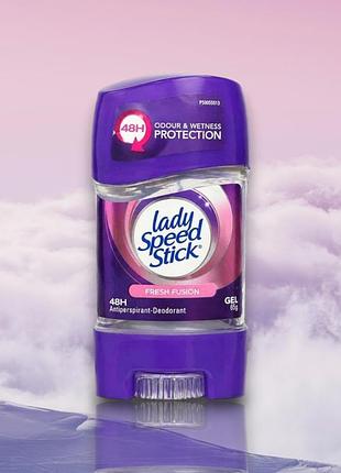 Дезодорант антиперспірант жіночий lady speed stick fresh fusion гелевий 65 г