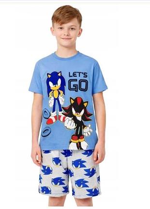Хлопчача піжама primark sonic, розмір 128 см