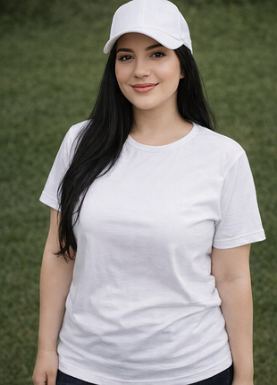 Shamp 👟футболка👕 белая хлопковая серия dri-fit спортивная двойная
