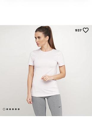 Футболка nike w np top ss all over mesh р xs