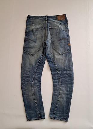 Мужские винтажные зауженные джинсы g-star raw type c 3d loose tapered