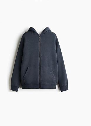 H&m худи женское зипка dark blue