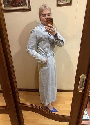 Ждинсова сукня міді zara