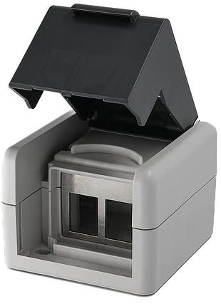 Розетка поверхностной установки ip44 для 2х модулей keystone