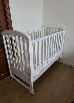 Дитяче ліжечко верес з матрацом