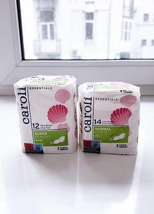 Прокладки caroli essentials ultra pads германия