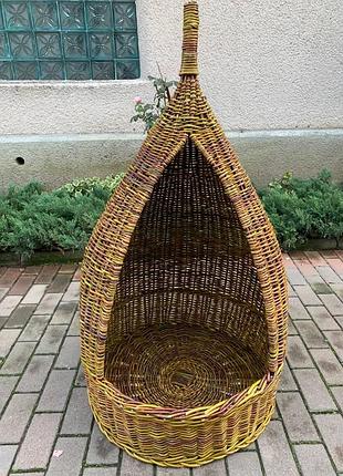 Домик плетеный из лозы 5