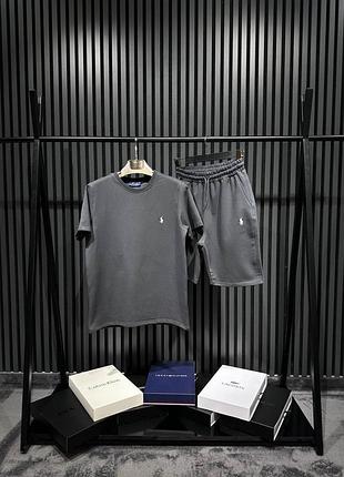 Мужской летний комплект polo ralph lauren шорты футболка