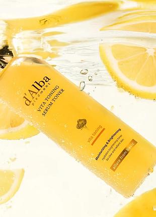 Тонер сыворотка с витамином c и белым трюфелем dalba d'alba vita toning serum toner 180 мл
