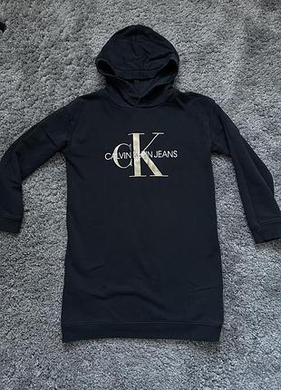 Дитяча сукня-худі-світшот calvin klein jeans оригінал розмір 10 років