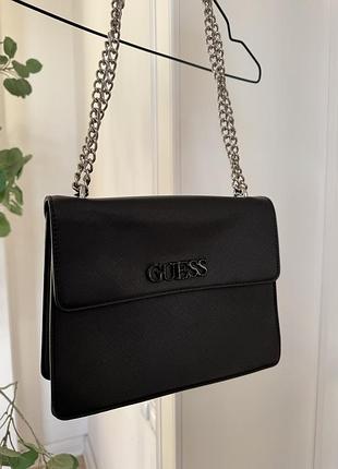 Сумка guess чорна регулюється довжина