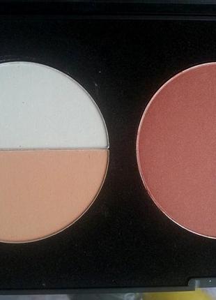 Румяна в палитре shany amber peach blush palette3 фото