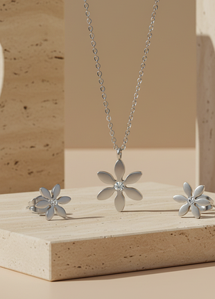 Комплект нержавеющая сталь stainless steel цветочки камешницы