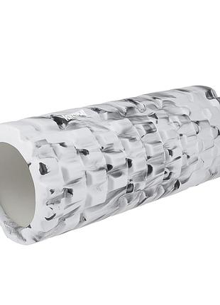 Массажный ролик (роллер) powerplay 4025 massage roller серо-черный (33x15см.)