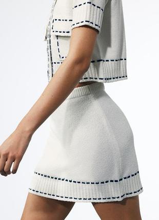 Белая юбка юбка zara на весну / демисезон