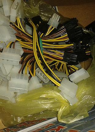 Кабель питания видеокарты 2 molex - 6-pin 3