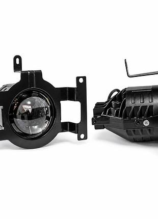 Led фари протитуманні 6000к 100w 10000lm зі світлотіньовим кордоном hundai tucson 2004-2013 3,5'' 90мм туксон