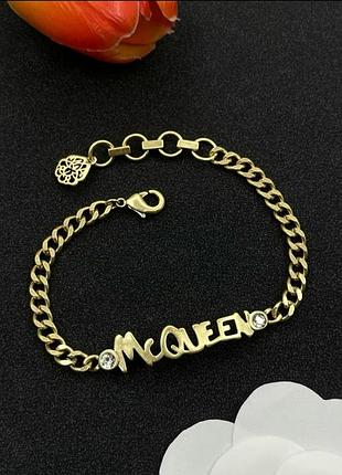 Браслет александр маккуин mcqueen logo chain люкс качество