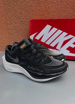 Оригінальні бігові чоловічі кросівки nike zoomx vaporfly next%2 44-45 розмір 29 см чорного кольору