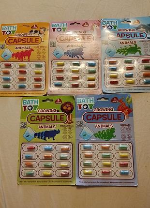 Игровой набор из 12 капсул с растущими животными.от 3-х лет.