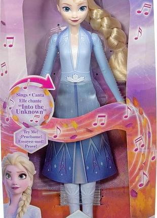 Поющая кукла эльза принцессы дисней холодное сердце 2 оригинал disney princess frozen elsa singing