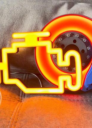 🚨 светильник check engine — яркий led-декор для автофанатов