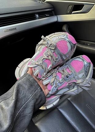 Кросівки balenciaga 3xl silver pink
