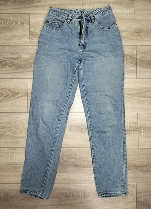 Джинсы pepe jeans прямые / mom fit светло-голубые