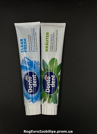 Зубная паста dontodent clear fresh 125ml.