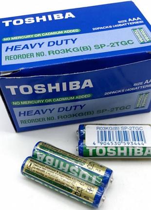 Батарейка toshiba aaa (r3) мізинчикові 40 шт.
