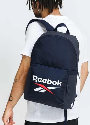 Рюкзак спортивний легкий для залу, подорожей і міста 20l reebok синій