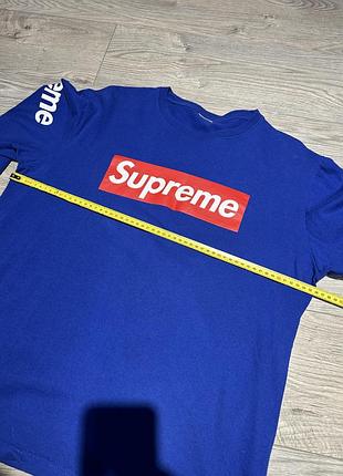 Supreme box logo [tee blue l]чоловічий лонг слів 4