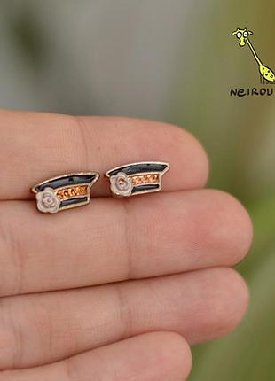 Сережки "картуз". sale