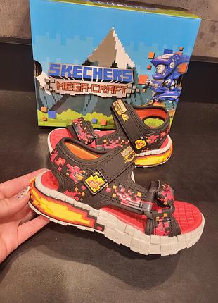 Сандалии на мальчика skechers майкрафт оригинал