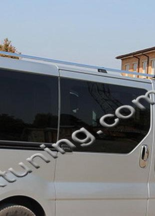 Рейлинги opel vivaro (опель виваро) цвет хром, крепление abs
