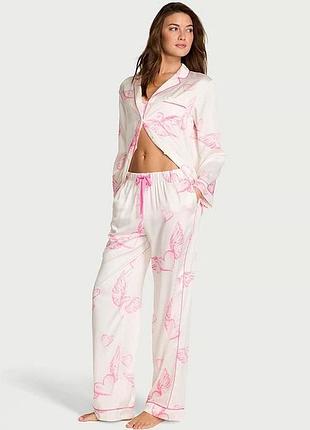 Атласна/сатинова піжама жіноча victoria’s secret оригінал розміри s,m