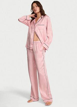 Атласна/сатинова піжама жіноча victoria’s secret оригінал розмір xs,m