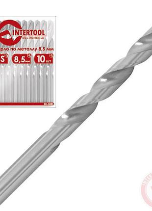 Сверло по металлу 9мм hss intertool sd-5090