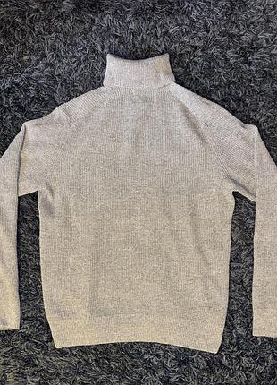 Чоловічий гольф h&m сірий 3