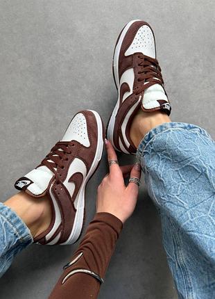 Кроссовки nike dunk low sail red sepia