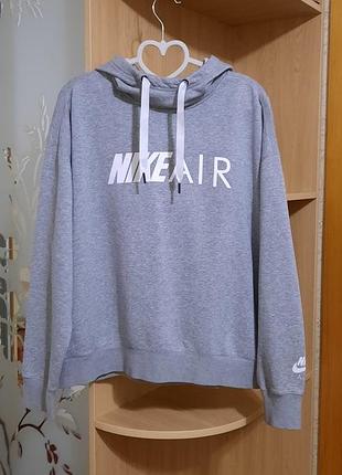 Худи nike air оверсайз р. m l xl хлопок вискоза с капюшоном