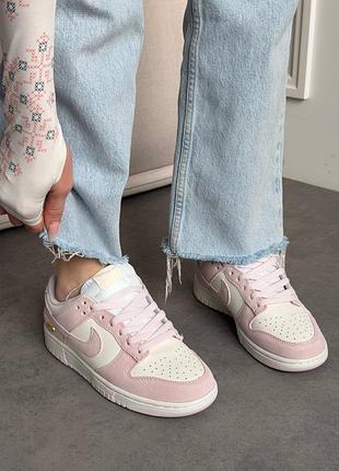 Кросівки nike dunk low sail pearl pink
