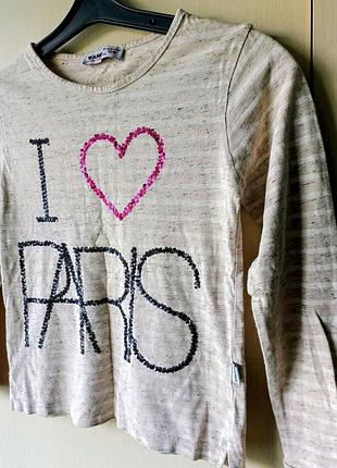 Реглан wanex "i love paris" с пайетками, размер 128 (7-8 лет) 6