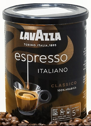 Кава мелена lavazza espresso classico 250 г