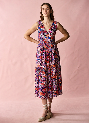 Платье сарафан макси jigsaw вискоза эластан размер s/m