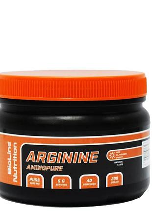 Аргинин " arginine aminopure " tm bioline ( 0,2 кг / банка ) набор сухой мышечной массы + быстрый рост мышц