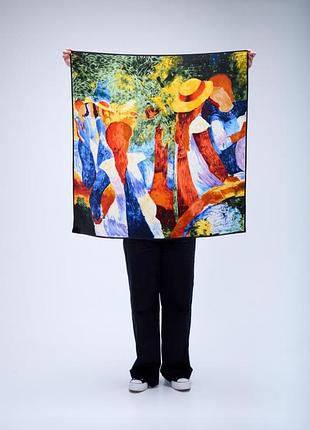 Авторское распознавание платка august macke "mädchen unter bäumen (1914)