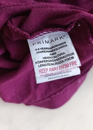 Лонгслив primark с бабочками, размер 110 (4-5 лет) на девочку 4