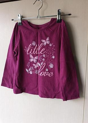 Лонгслив primark с бабочками, размер 110 (4-5 лет) на девочку 5